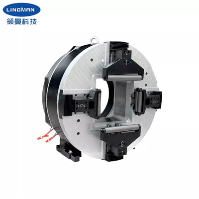 Mandril giratório pneumático de 4 maxilas para a máquina do laser, máquinas do torno, máquinas elétricas