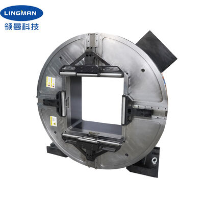 LINGMAN Beut Grande Oco 640mm Laser Rotativo Mandril Frontal 25KN Força de Fixação para Máquinas de Corte de Tubos